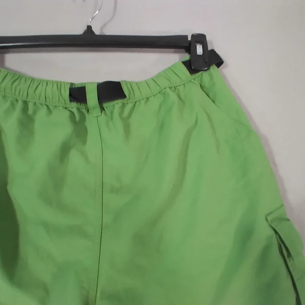 Lands End cargo hiking‎ shorts men's 34 x 8 green Comfort waist Dri-Fit outdoor